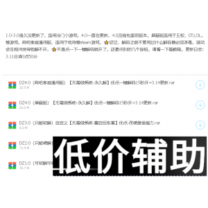 【DZ解码器】一键解锁全网游戏-免重装/硬软解双模式-绝地求生